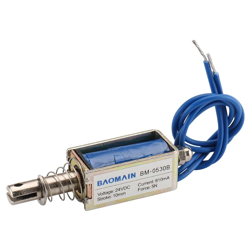Baomain Solenoid Electromagnet BM-0530B DC 24V 810mA 10mm 5N